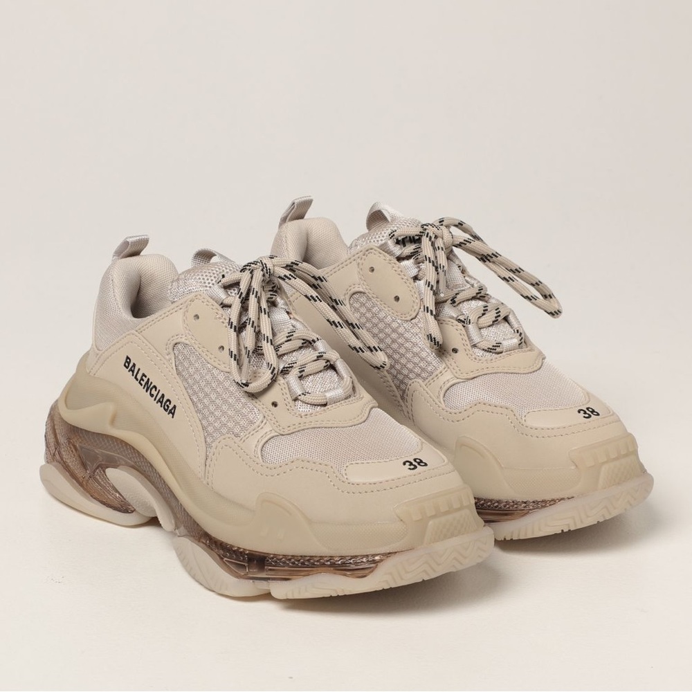 BALENCIAGA Triple S Nude Clear